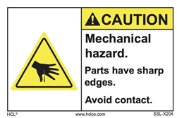 Caution - Mechanical Hazard Label