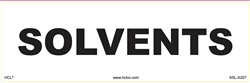 Solvents - Cabinet or Secondary Containment Sign
