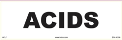 Acids - Cabinet or Secondary Containment Sign