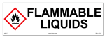 Flammable Liquids Cabinet or Secondary Containment Sign