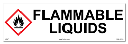 Flammable Liquids Cabinet or Secondary Containment Sign