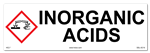Inorganic Acids Cabinet or Secondary Containment Sign