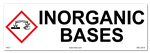 Inorganic Bases Cabinet or Secondary Containment Sign
