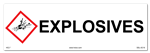 Explosives Cabinet or Secondary Containment Sign