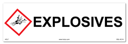 Explosives Cabinet or Secondary Containment Sign