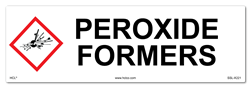 Peroxide Formers Cabinet or Secondary Containment Sign