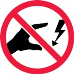 Do Not Touch Electrical Hazard Safety Symbol