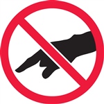 Do Not Touch Safety Symbol