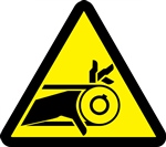 Belt Drive Entanglement Hazard Safety Symbol