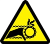 Chain Drive Entanglement Hazard Safety Symbol