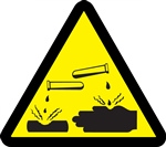 Corrosive/Acid Hazard Safety Symbol