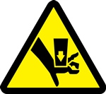 Crush Hazard Safety Symbol