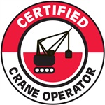 Certified Crane Operator - Hard Hat Decal