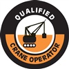Qualified Crane Operator - Hard Hat Decal