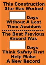 This Construction Site Has Worked ___ Days