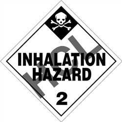 Inhalation Hazard 2  DOT HazMat Label