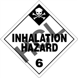 Inhalation Hazard 6  DOT HazMat Label