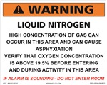 Warning Sign - Liquid Nitrogen Concentration  | HCL