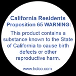 Proposition 65 - 1" Circle Label
