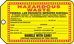 Hazardous Waste Tag