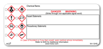 Laboratory Blank Write In GHS Label - Self-Laminating Kimdura