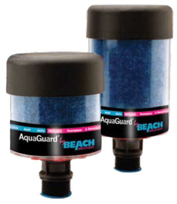 Model BB-AG-1V  AquaGuard Hybrid Disposable 2.5" x 5.3" AquaGuard Desiccant Breather (w/check valves) for Gearbox Applications-3/8" NPT - (Case of 6)
