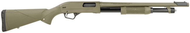 Winchester Repeating Arms 512425395 SXP Defender Full Size 12 Gauge Pump 3" 5+1 18" OD Green Steel Barrel & Receiver, Fixed w/Textured Grip Panels, OD Green Synthetic Stock
