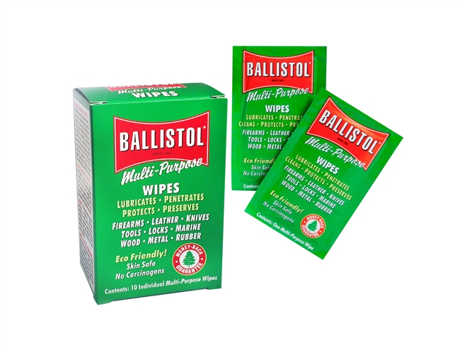 Ballistol Multi-Purpose Box of Wipes (10)