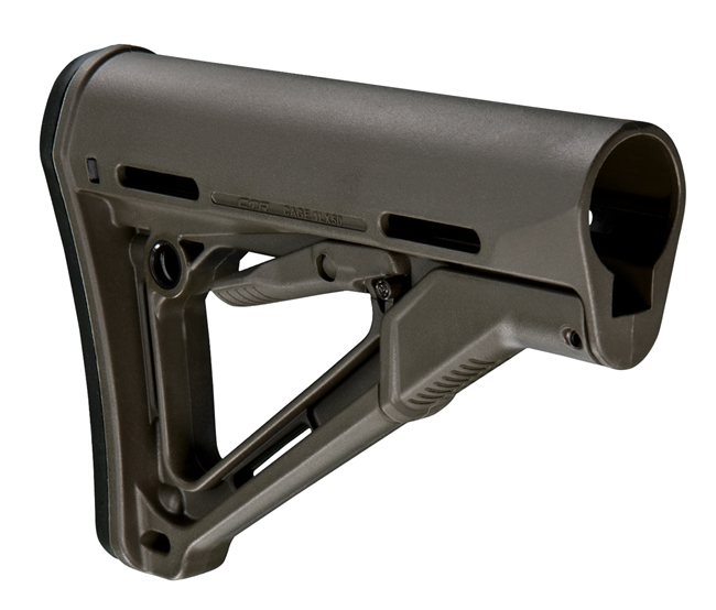 Magpul MAG310-ODG CTR Carbine Stock OD Green Synthetic for AR-15, M16, M4 with Mil-Spec Tube (Tube Not Included)