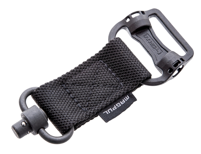 Magpul MAG519-BLK MS1/MS4 Sling Adapter made of Steel with Maganese Phosphate Black Finish, Polymer Hardware, Nylon 1.25" Webbing & Two to One-Point Design for AR-15, M4, M16, AK-Platform & AKM