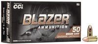 CCI BLAZER BRASS 9MM 115GR FMJ