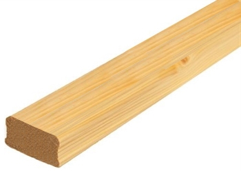 Solution Pine Ungrooved Baserail 2.4mtr