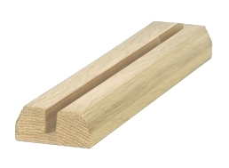 Oak TB Baserail 1.2mtr 10mm x 15mm Groove For Glass Inc Infill