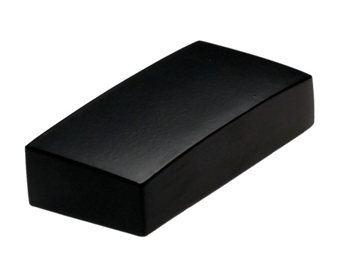 Unique Black Half Flat Newel Cap 90mm