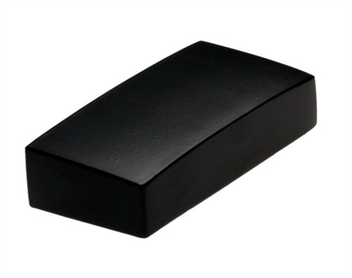 Unique Black Half Flat Newel Cap 90mm