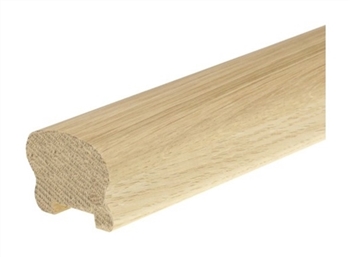 Oak Cottage Loaf Handrail 1.2mtr 32mm groove with infill