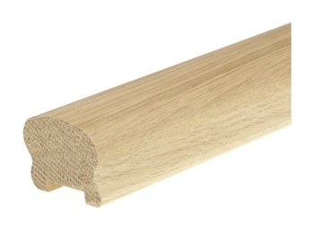 Oak Cottage Loaf Handrail 1.8mtr 32mm groove with infill