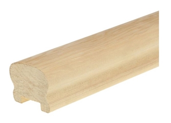 Hemlock Cottage Loaf Handrail 3.6mtr 32mm groove with infill