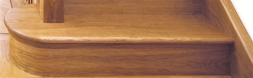 Oak Left Hand Curtail Step