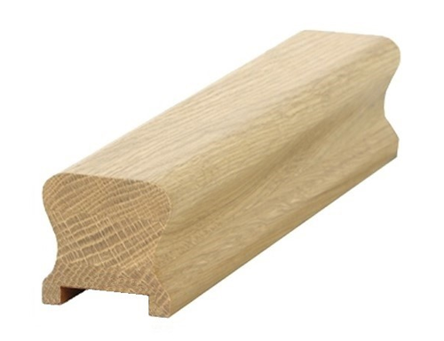 Oak HDR Handrail 1.2mtr 41mm groove with infill