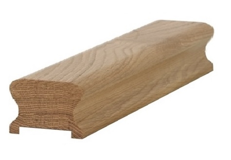 Oak HDR Handrail 1.8mtr 55mm groove with infill