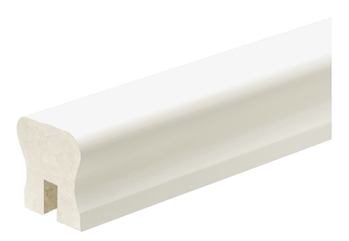 White Primed Handrail 2.4mtr - 8mm groove with infill