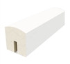 White Primed Contemporary Handrail 1.2mtr 8mm x 25mm Groove For Glass Inc Infill Pat-800