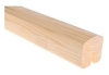 Pine Contemporary Handrail 2.4mtr 10mm x 25mm Groove For Glass Inc Infill Pat-800
