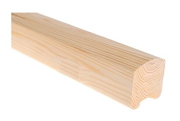 Pine Contemporary Handrail 2.4mtr 41mm groove with infill Pat-800