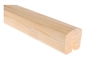 Pine Contemporary Handrail 3.6mtr 10mm x 25mm Groove For Glass Inc Infill Pat-800