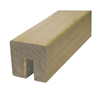 Oak Square Handrail  3.0mtr 10mm x 25mm Groove Glass Inc Infill Pat-598