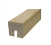 Oak Square Handrail 13mm Groove For Iron Square End Spindles Inc Infill