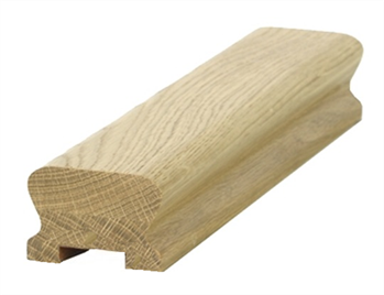 Oak LHR Handrail 1.2mtr 32mm groove with infill