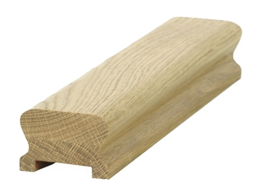 Oak LHR Handrail 1.2mtr 41mm groove with infill